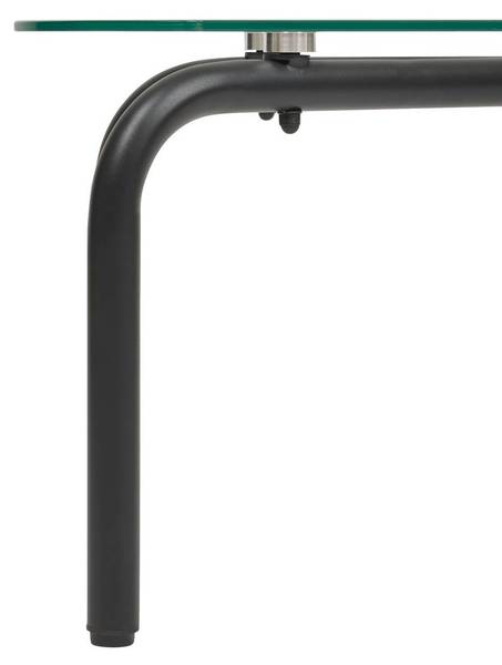 Couchtisch HECATE Schwarz - Glas - 60 x 44 x 110 cm