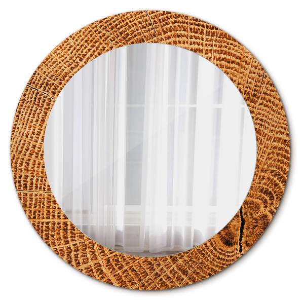 Dekospiegel Quercus Arbor Orange - Spiegelglas - 60 x 60 x 1 cm