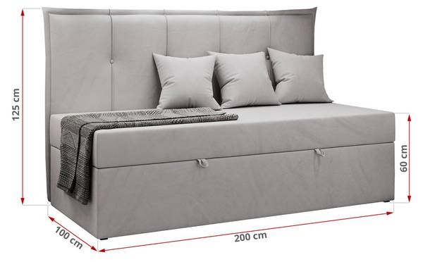 Kinderbett BANCO Hellgrau