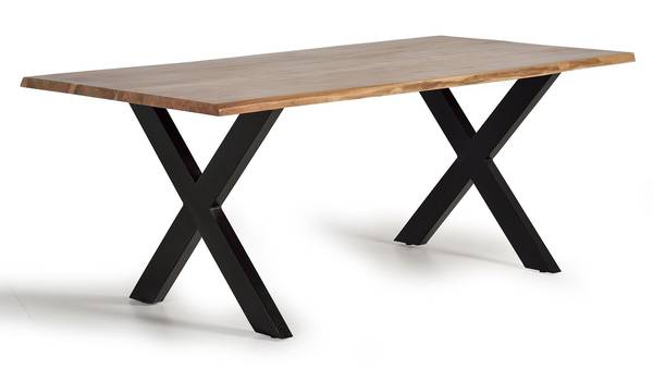 Esstisch 6084 Braun - Massivholz - 100 x 78 x 180 cm