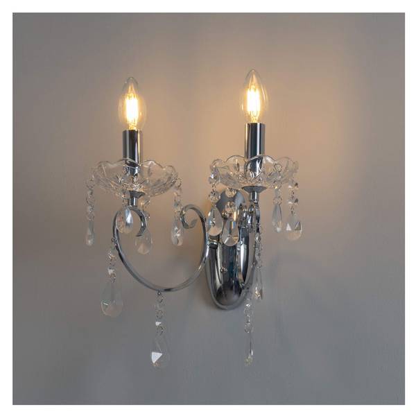 Wandleuchte Pavia Silber
