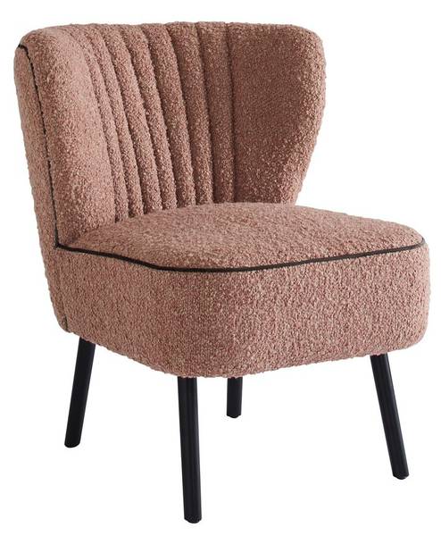 Sessel GINA Pink - Webstoff - 61 x 72 x 74 cm