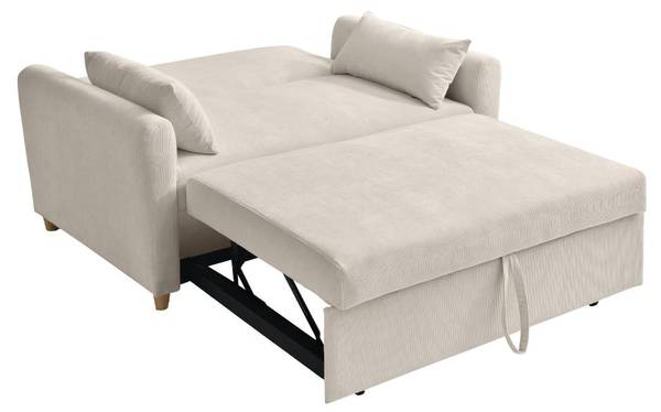 Schlafsofa AYLA Beige - Textil - 140 x 86 x 87 cm