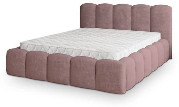 Polsterbett FALINA Pink - Liegefläche Breite: 180 cm