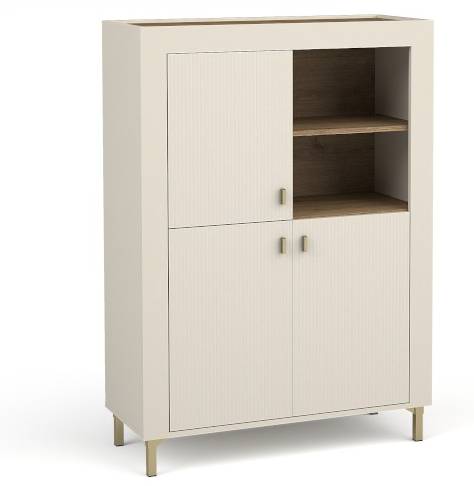 Kommode MOSSA Beige - Braun