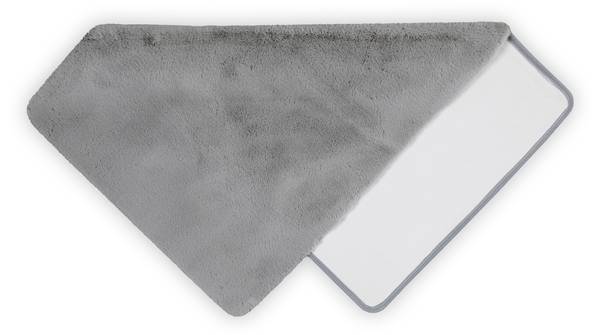 Badteppich Emil Grau - 60 x 100 cm