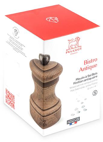 Bistro Antique Salzmühle, 10 cm, Braun - Massivholz - 8 x 173 x 8 cm