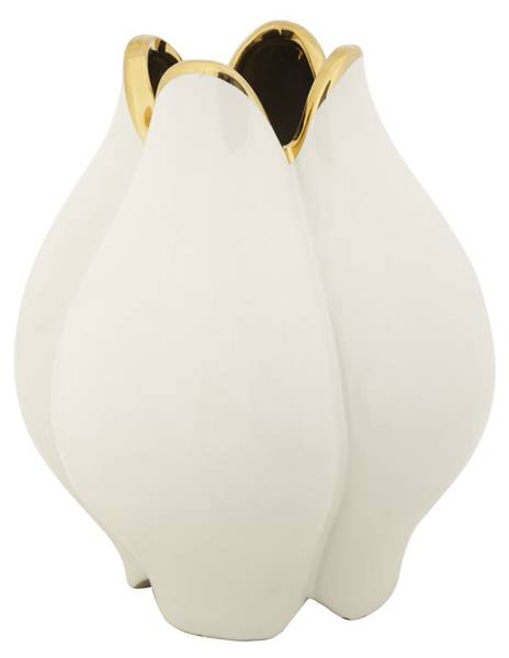 Vase Potter B Blanc - Céramique - 23 x 28 x 23 cm