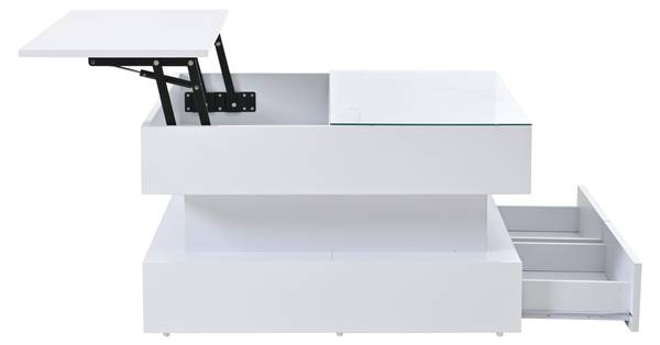 Couchtisch Hermes Ⅱ Weiß - Holzwerkstoff - 80 x 45 x 80 cm
