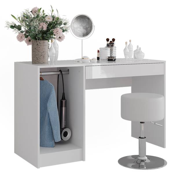 Coiffeuse Sherry 57588 Blanc - Bois manufacturé - 120 x 76 x 51 cm