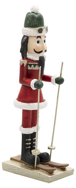 Figur Nussknacker Weihnachten-Nathan Rot - Kunststoff - 4 x 17 x 6 cm