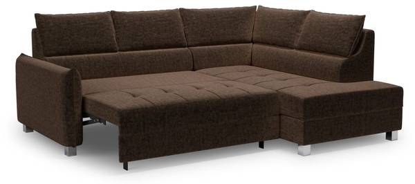 Ecksofa MARNO Braun - Ecke davorstehend rechts