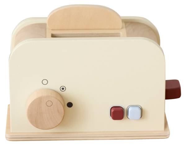 Kinderspeelgoed NOISETTE 13 dlg beige - plaatmateriaal op houtbasis - 9 x 13 x 17 cm