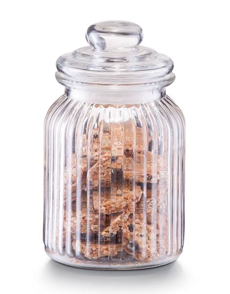 Vorratsglas "Nostalgie", 900ml, Glas/PE Glas - 11 x 19 x 11 cm