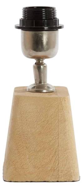 Pied de Lampe Kardan Marron - Bois manufacturé - Bois massif - 9 x 19 x 11 cm