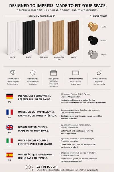 Midischrank Ebro Kaschmir - Silber