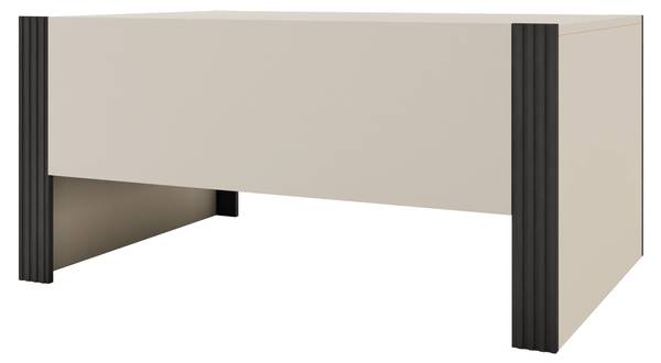 Couchtisch Tore Beige - Schwarz - Holzwerkstoff - 104 x 50 x 72 cm