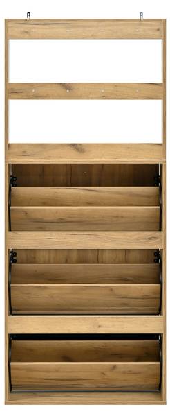 Garderobenset MUHEJi31 Braun - Holzwerkstoff - 24 x 180 x 75 cm
