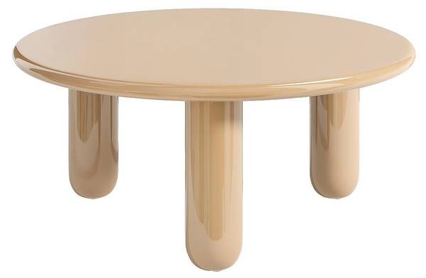 Couchttisch BENESA Beige - Holz teilmassiv - 90 x 40 x 90 cm