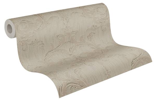 Vliestapete gestreift Streifen Tapete Beige - Braun - Fleece - 53 x 1006 x 1 cm