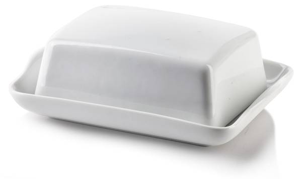 Alessi Dressed Butterdose Rund – Porzellan, Weiß, 16 X 13,5 X 32 Cm, Design Von Marcel Wanders