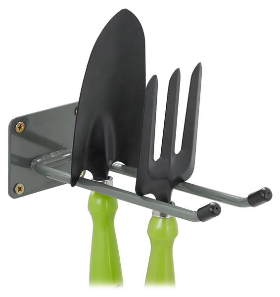 Langer Wandhaken in Anthrazit Schwarz - Grau - Stahl - 9 x 8 x 24 cm