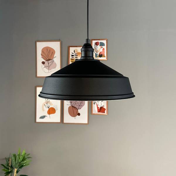 Pendelleuchte SLCarmelo Schwarz - Metall - 35 x 18 x 35 cm