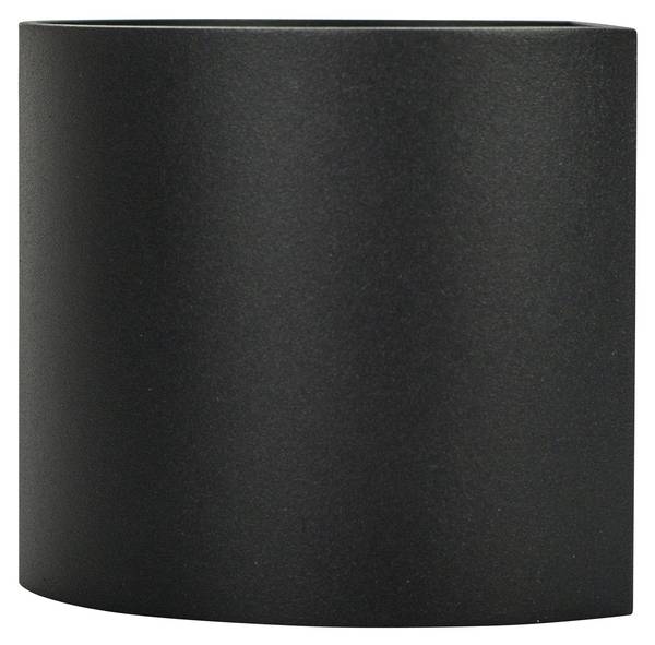 Außenwandleuchte Mars Schwarz - Glas - Metall - 12 x 11 x 14 cm