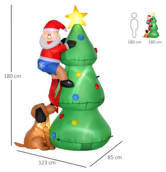 Weihnachtsbaum 844-371V90 Grün - Textil - 85 x 180 x 123 cm