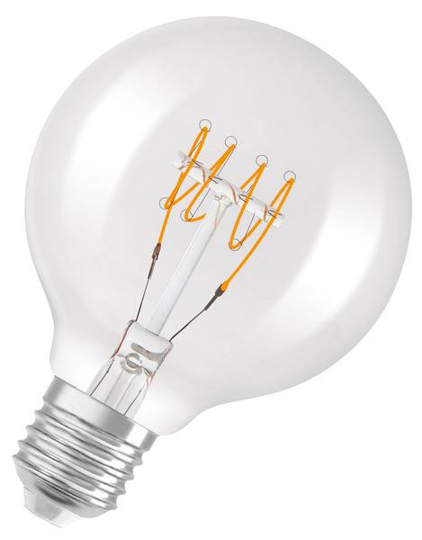 LED-Glühbirne Vintage Globe Klarglas - 8 x 8 x 12 cm