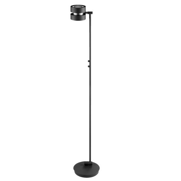 LED Stehlampe mit stufenlosem Schwarz - Metall - 26 x 146 x 26 cm
