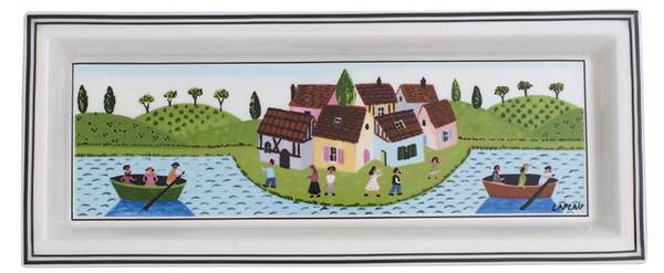 Servierschale Design Naif Gifts Porzellan - 10 x 3 x 24 cm