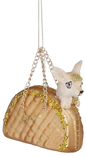 Weihnachtskugel MEHOKE24900111 Gold - Glas - 4 x 8 x 9 cm