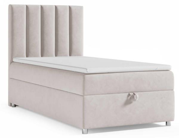 BOXSPRINGBETT Trinity K10 Single Creme - Breite: 90 cm
