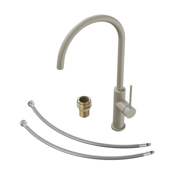 Küchenarmatur Prestige Slim Beige - Metall - 23 x 42 x 23 cm
