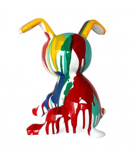 Statue chien SNOOP DRIPS Porcelaine - 27 x 28 x 27 cm