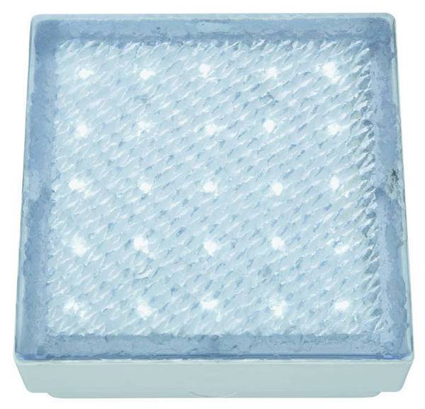 Luminaire encastré au sol LED Blanc - Métal - 15 x 8 x 15 cm