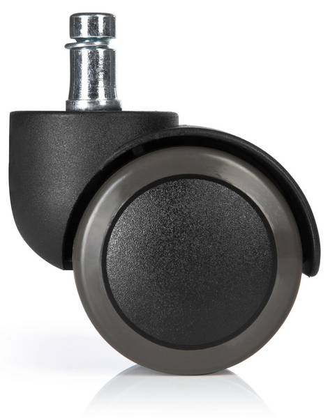 Stuhlrollen 5x ROLO FREE 11mm/50mm Schwarz - Metall - 6 x 6 x 5 cm