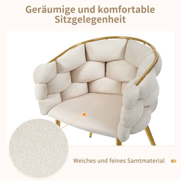Esszimmerstühle | E - I - 20 Beige - Textil - 45 x 80 x 70 cm