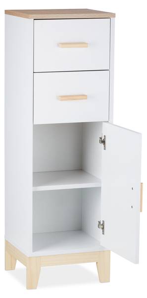 110602 Braun - Weiß - Holzwerkstoff - 36 x 13 x 94 cm