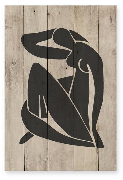Holzpaneel Matisse Beige - Holzwerkstoff - 40 x 60 x 40 cm