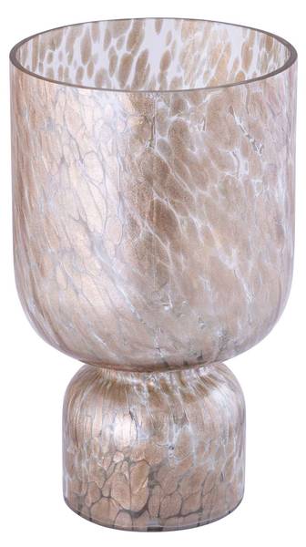 Teelichthalter Rishi Pink - Glas - 18 x 30 x 18 cm