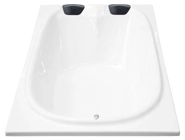 Badewanne XXL Cado Weiß - Polyacryl - 127 x 62 x 202 cm