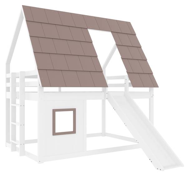 Hausbetten K-738 Braun - Holzwerkstoff - 140 x 193 x 200 cm