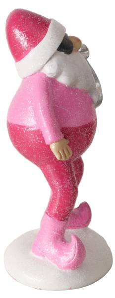 Weihnachtsmann Figuren Matthew 2er Set Pink - Kunststoff - 7 x 16 x 10 cm