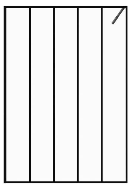 Duschwand ATALIA II Tiefe: 140 cm