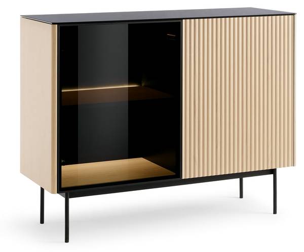 Commode RITA Imitation chêne - Largeur : 107 cm
