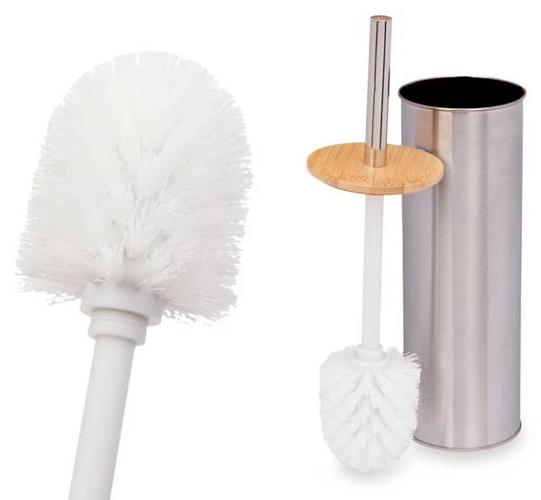Toilettenbürste 70900 2er Set Beige - Metall - 10 x 28 x 10 cm