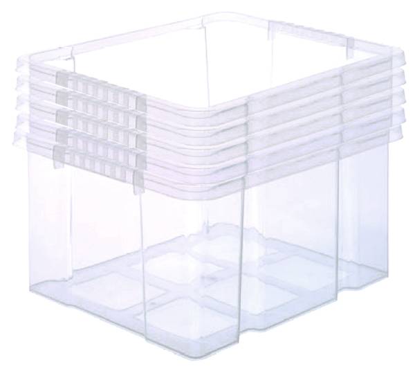 Aufbewahrungsbox 1761820 5er Set Kunststoff - 35 x 24 x 44 cm