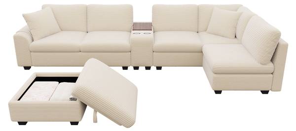 Canapé d’angle UL919505 Ⅵ Beige